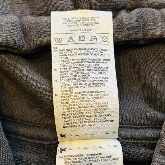 Reebok Sweater Mens Medium Black Casual Pullover Hoodie Sweatshirt - Picture 8 of 12